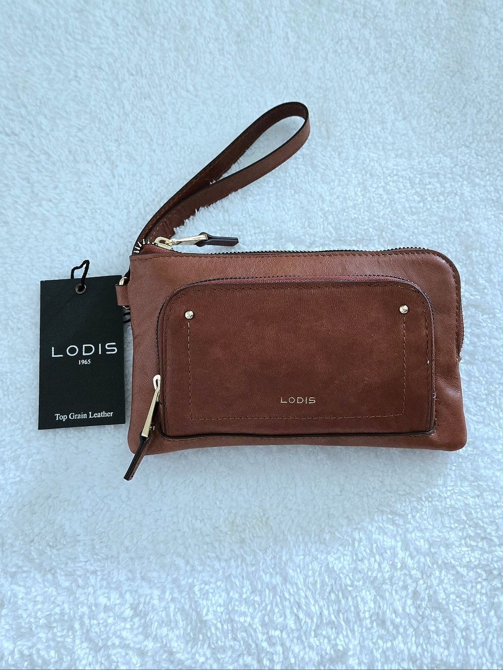 Lodis "Glace" Wristlet in Chestnut🌰 - NWT